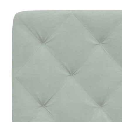 Giroletto senza Materasso Grigio Chiaro 200x200 cm Velluto - homemem39