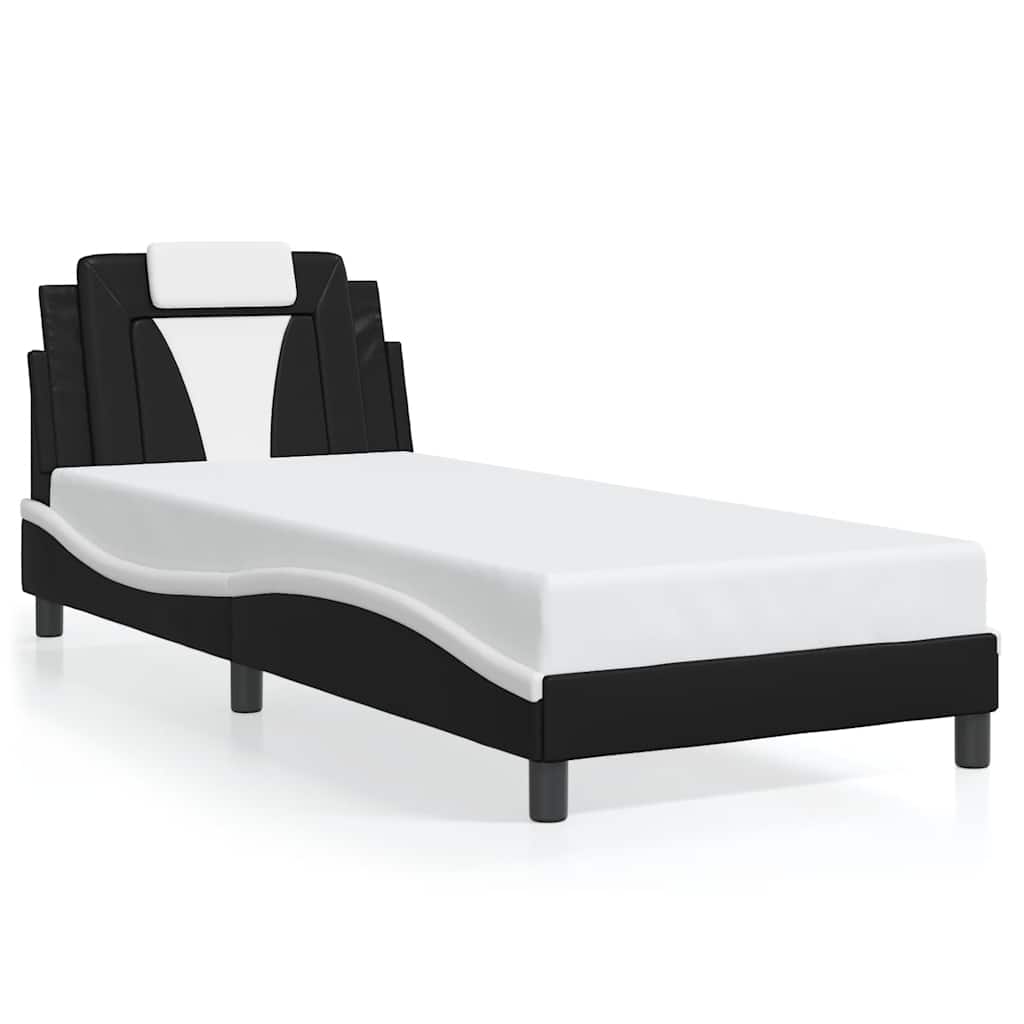 Giroletto Viana senza Materasso Nero e Bianco 80x200 cm