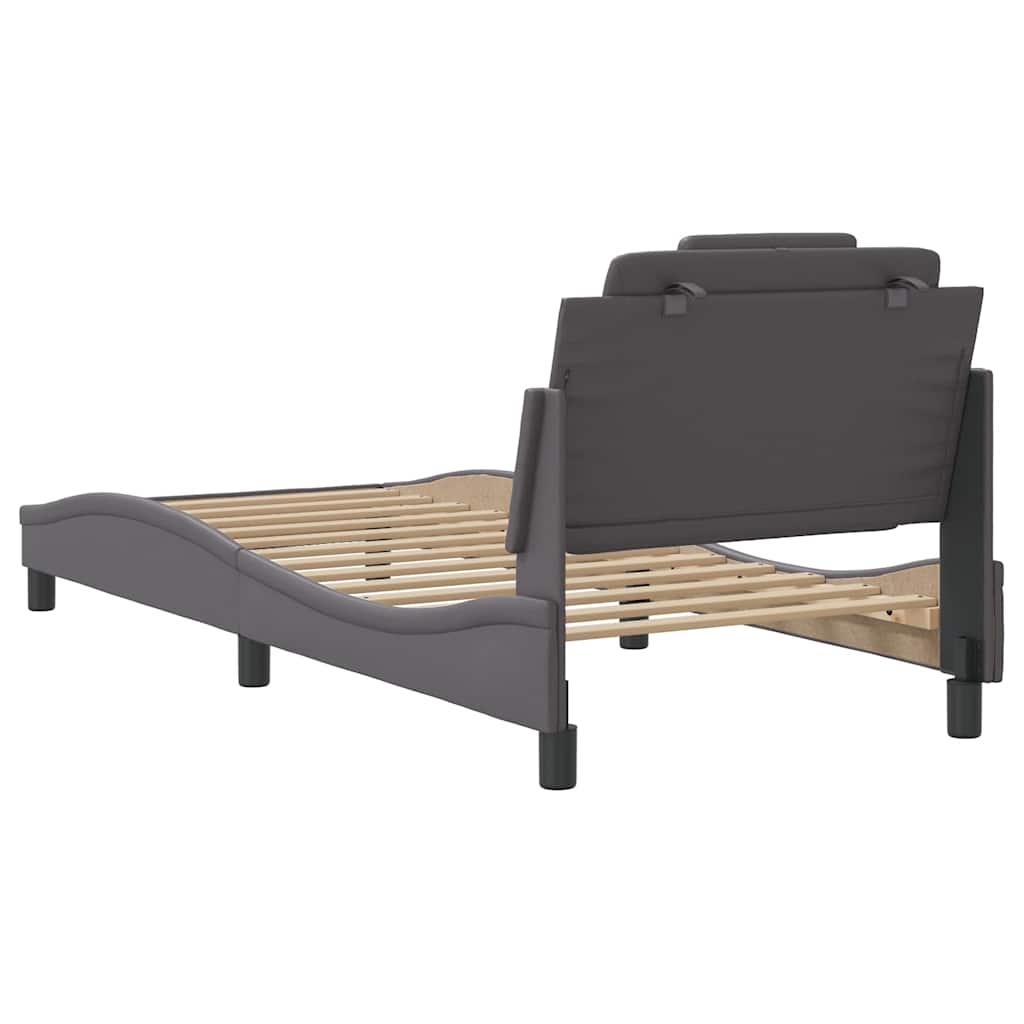 Giroletto Viana senza Materasso Crema 90x200 cm in Similpelle | homemem39