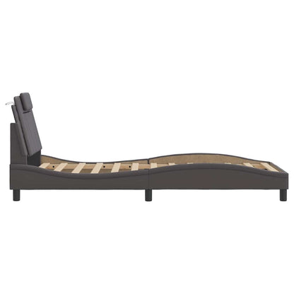 Giroletto Viana senza Materasso Crema 90x200 cm in Similpelle | homemem39