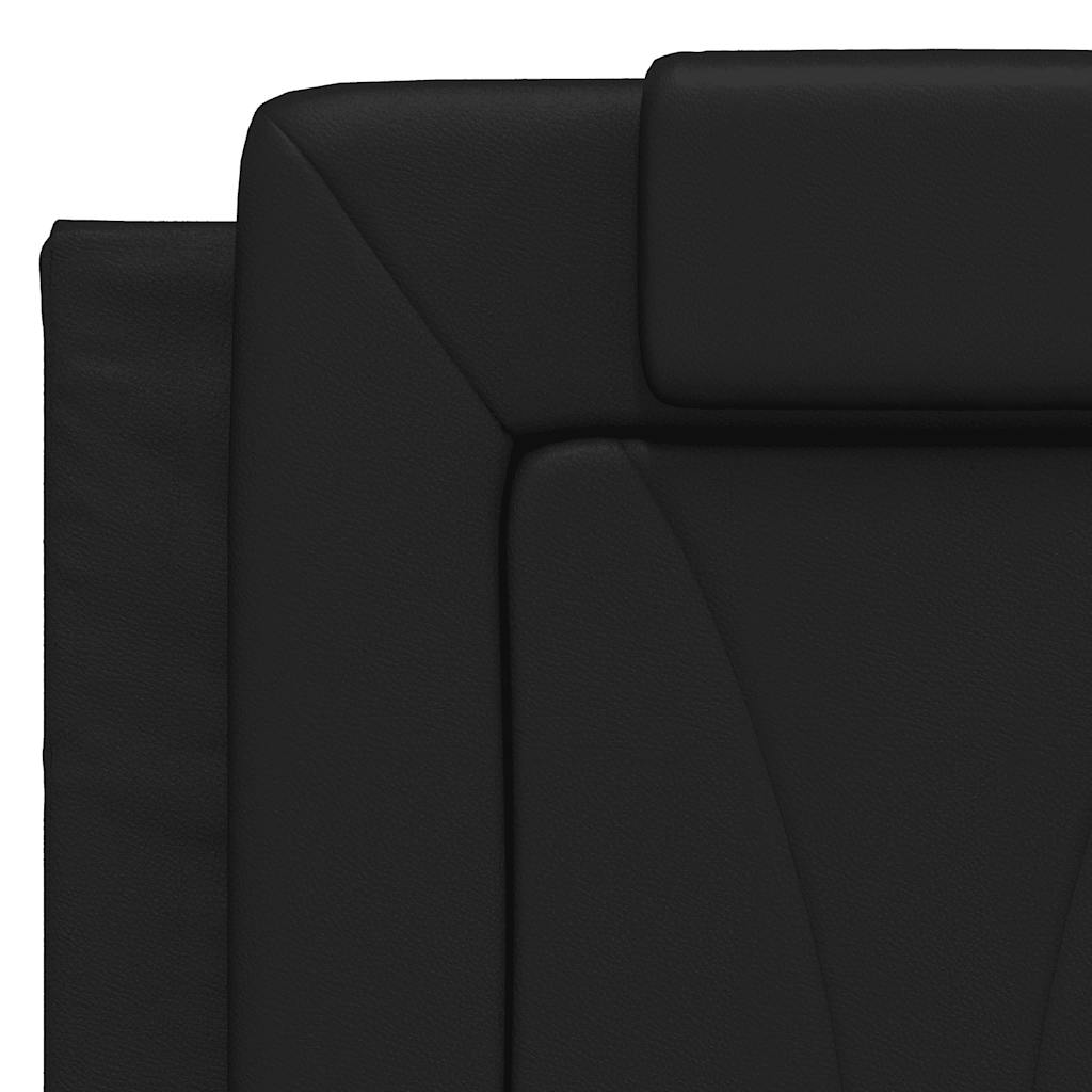 Giroletto Viana senza Materasso Nero 140x190 cm in Similpelle | homemem39