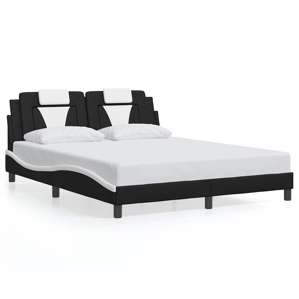 Giroletto Viana senza Materasso Nero e Bianco 160x200 cm
