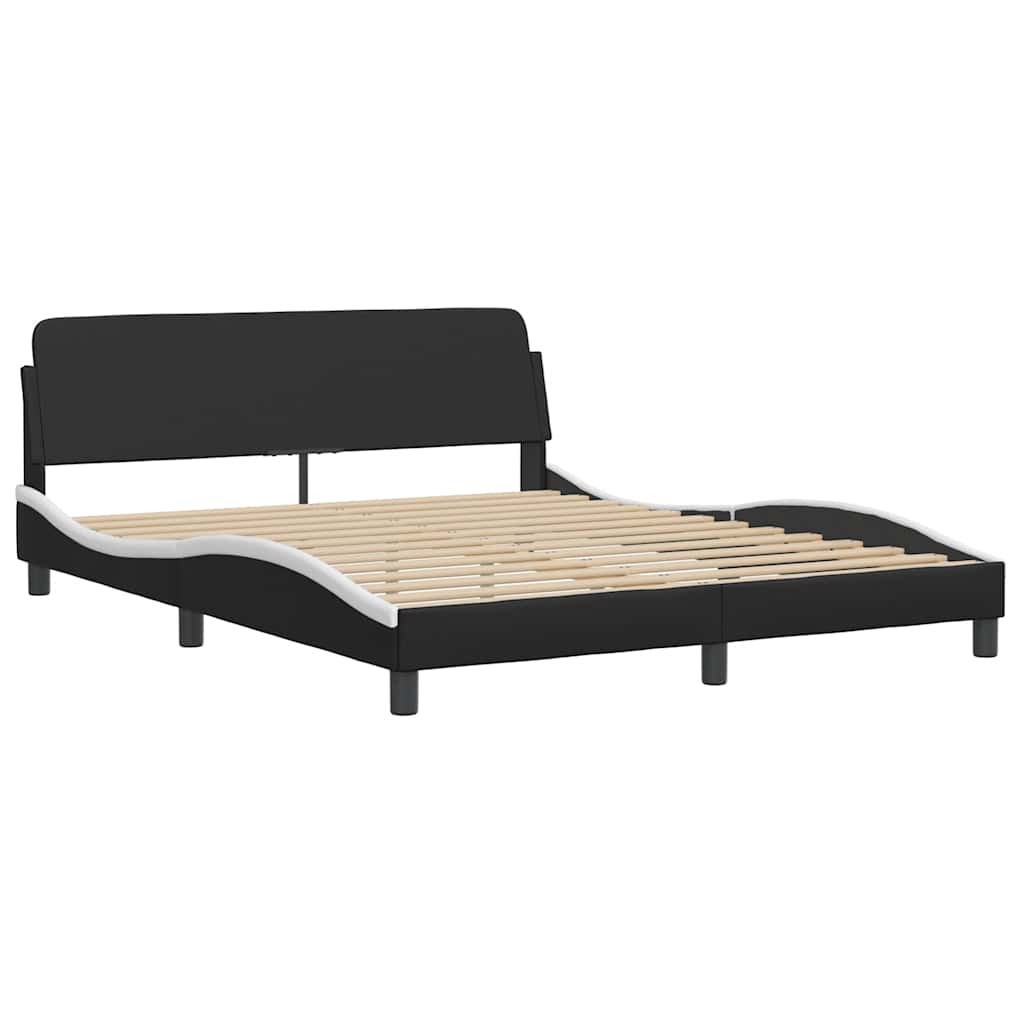 Giroletto Viana senza Materasso Nero e Bianco 160x200 cm