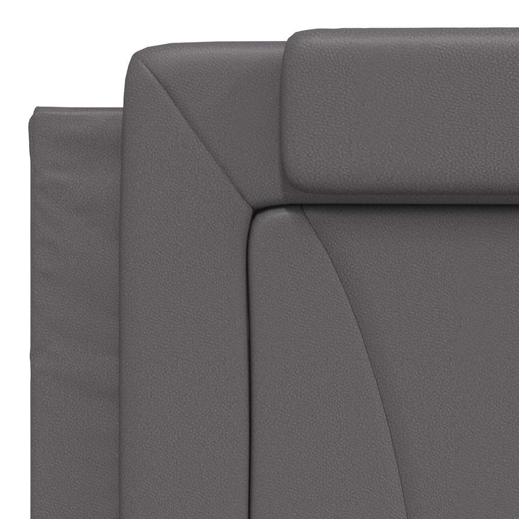 Giroletto Viana senza Materasso Grigio 180x200 cm in Similpelle