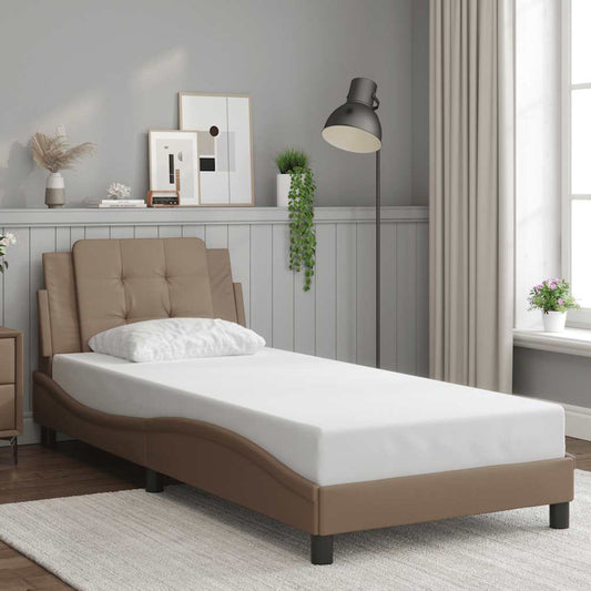 Giroletto senza Materasso Zadar Cappuccino 90x190 cm in Similpelle | homemem39