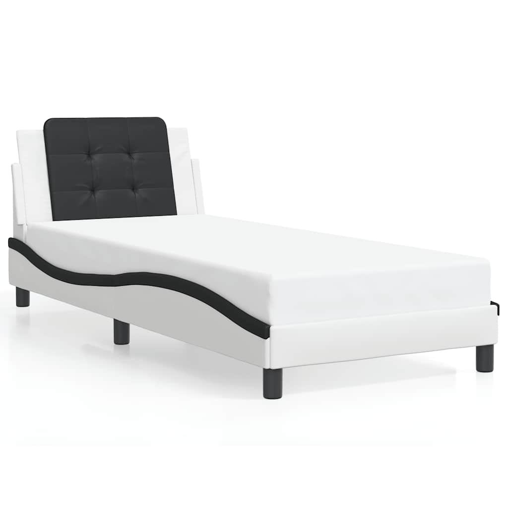 Giroletto senza Materasso Zadar Nero e Bianco 90x190 cm