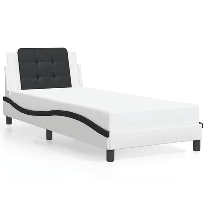 Giroletto senza Materasso Zadar Nero e Bianco 90x190 cm