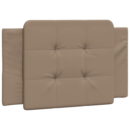 Bed frame with Cappuccino headboard 90x200 cm in imitation leather