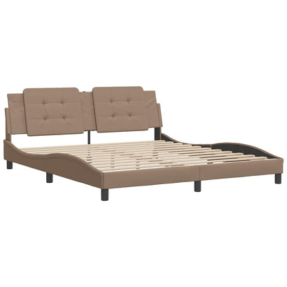 Giroletto senza Materasso Zadar Cappuccino 180x200 cm in Similpelle | homemem39