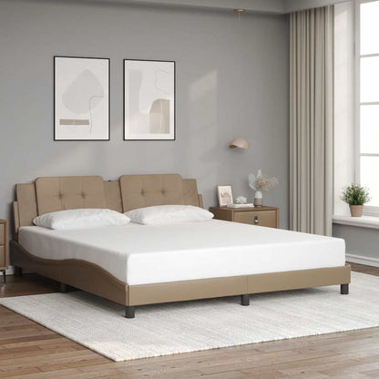 Giroletto senza Materasso Zadar Cappuccino 180x200 cm in Similpelle | homemem39