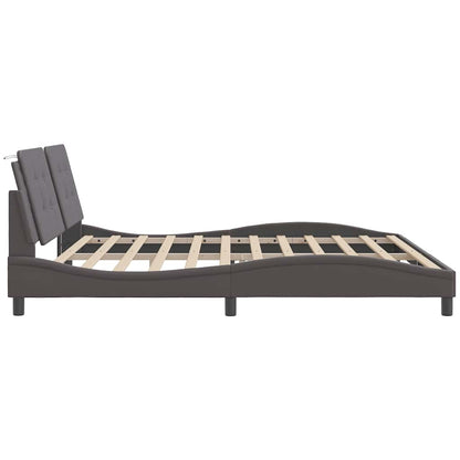 Giroletto senza Materasso Zadar Grigio 200x200 cm in Similpelle | homemem39
