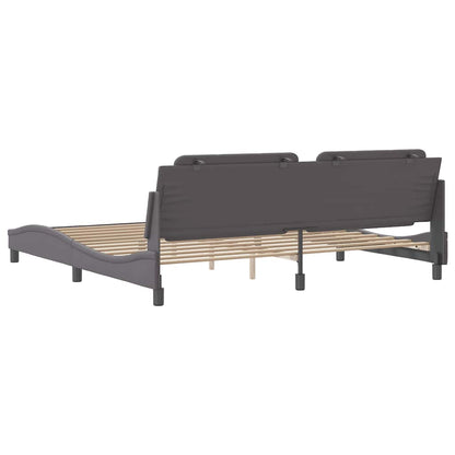 Giroletto senza Materasso Zadar Grigio 200x200 cm in Similpelle | homemem39