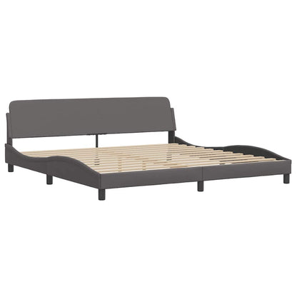 Giroletto senza Materasso Zadar Grigio 200x200 cm in Similpelle | homemem39