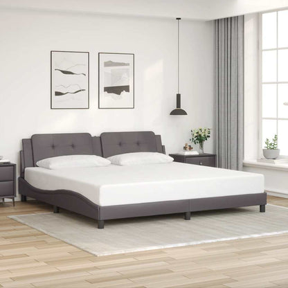 Giroletto senza Materasso Zadar Grigio 200x200 cm in Similpelle | homemem39