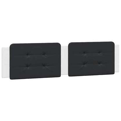 Giroletto senza Materasso Zadar Bianco e Nero 200x200 cm in Similpelle | homemem39