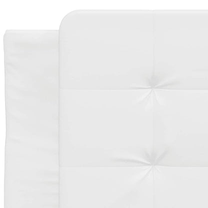 Giroletto senza Materasso Zadar Bianco 100x203 cm in Similpelle