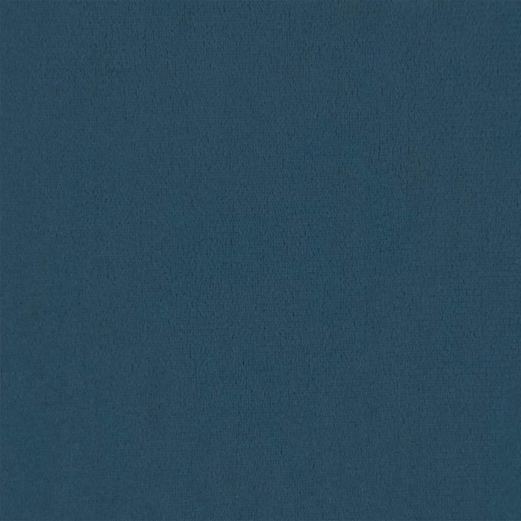 Letto con Materasso Dover Blu 100x200 cm in Velluto
