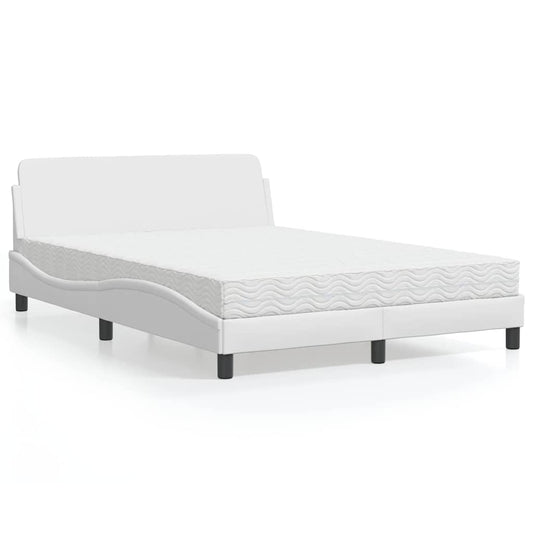 Letto con Materasso Dover Bianco 120x200 cm in Similpelle | homemem39