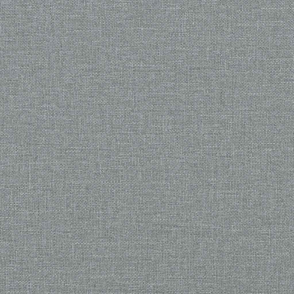 Letto con Materasso Dover Grigio Chiaro 140x190cm Tessuto