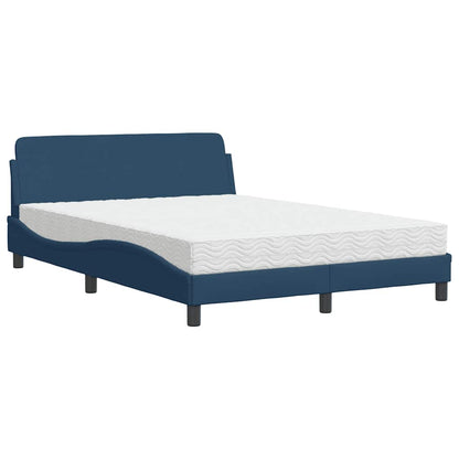 Letto con Materasso Dover Blu 140x200 cm in Tessuto | homemem39