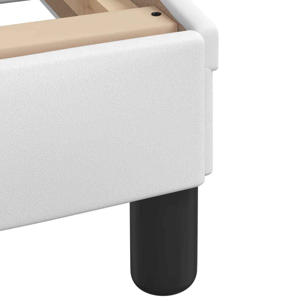 Letto con Materasso Dover Bianco 180x200 cm in Similpelle - homemem39