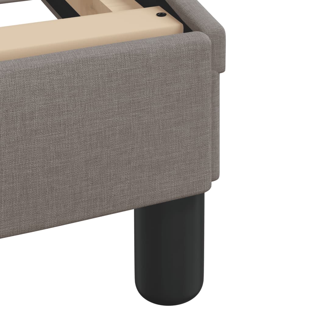 Letto con Materasso Dover Tortora 200x200 cm in Tessuto | homemem39