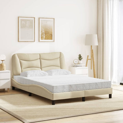 Letto con Materasso Hvar Crema 140x200 cm in Tessuto | homemem39