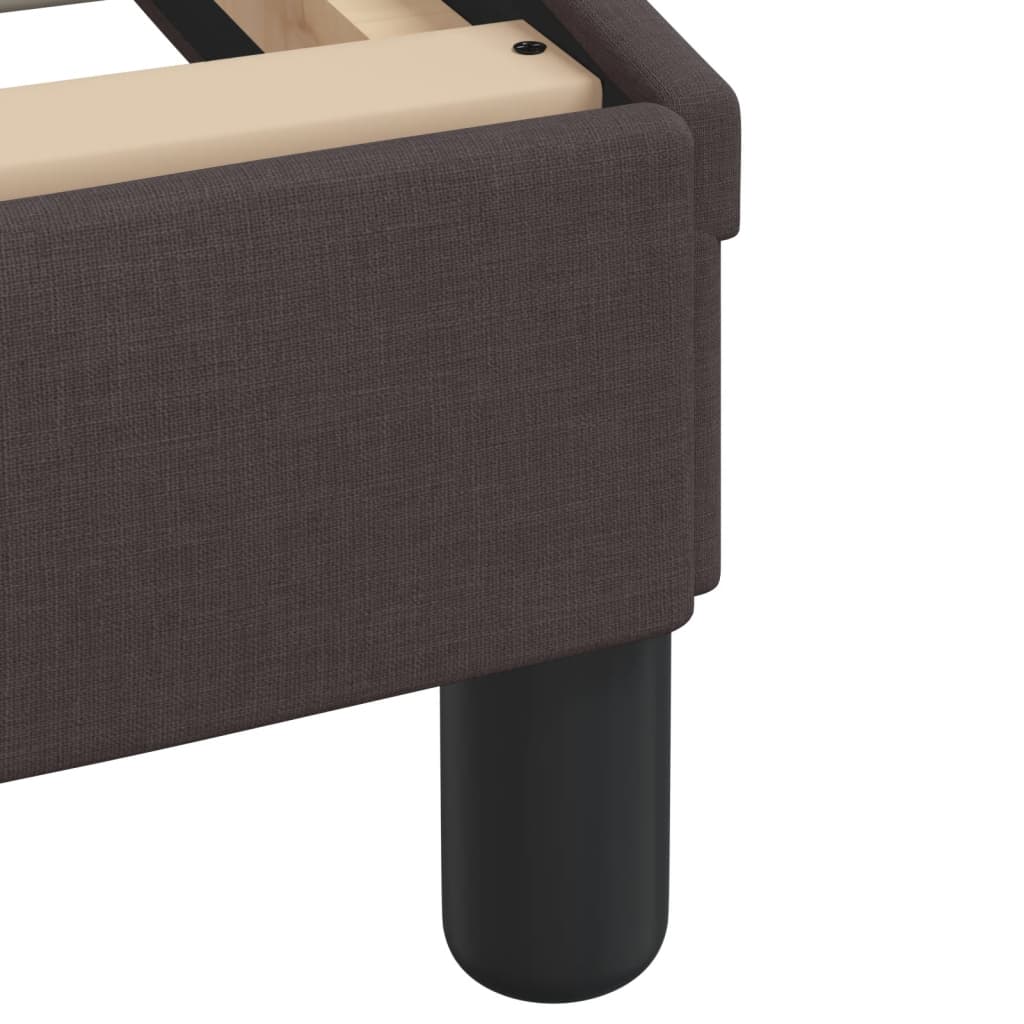Letto con Materasso Hvar Marrone Scuro 180x200cm Tessuto | homemem39