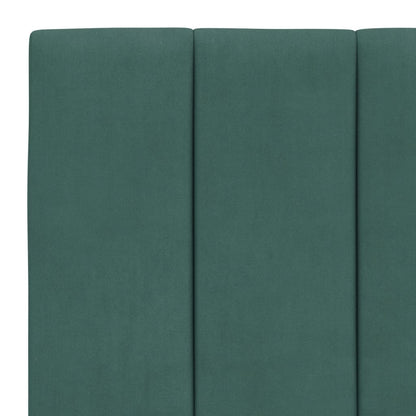 Letto con Materasso Hanko Verde Scuro 80x200 cm in Velluto - homemem39