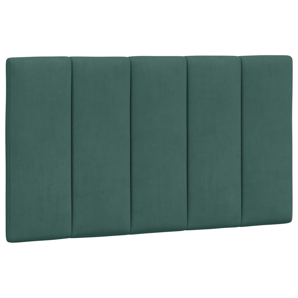 Letto con Materasso Verde Scuro 90x190 cm in Velluto