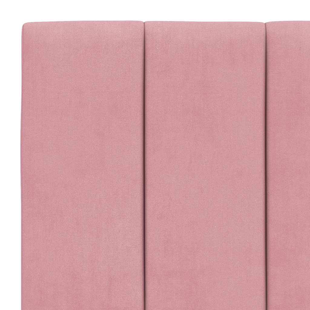 Letto con Materasso Hanko Rosa 90x190 cm in Velluto | homemem39