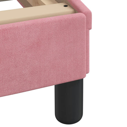 Letto con Materasso Hanko Rosa 90x190 cm in Velluto | homemem39