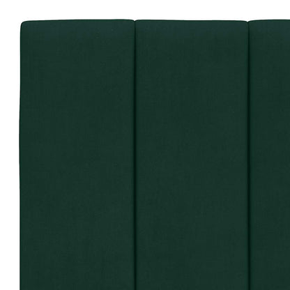 Letto con Materasso Hanko Verde Scuro 90x200 cm in Velluto | homemem39