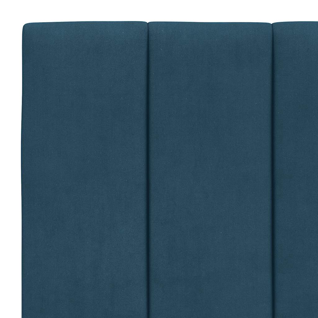 Letto con Materasso Hanko Blu 90x200 cm in Velluto | homemem39