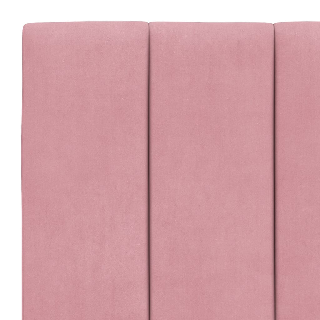 Letto con Materasso Hanko Rosa 90x200 cm in Velluto | homemem39