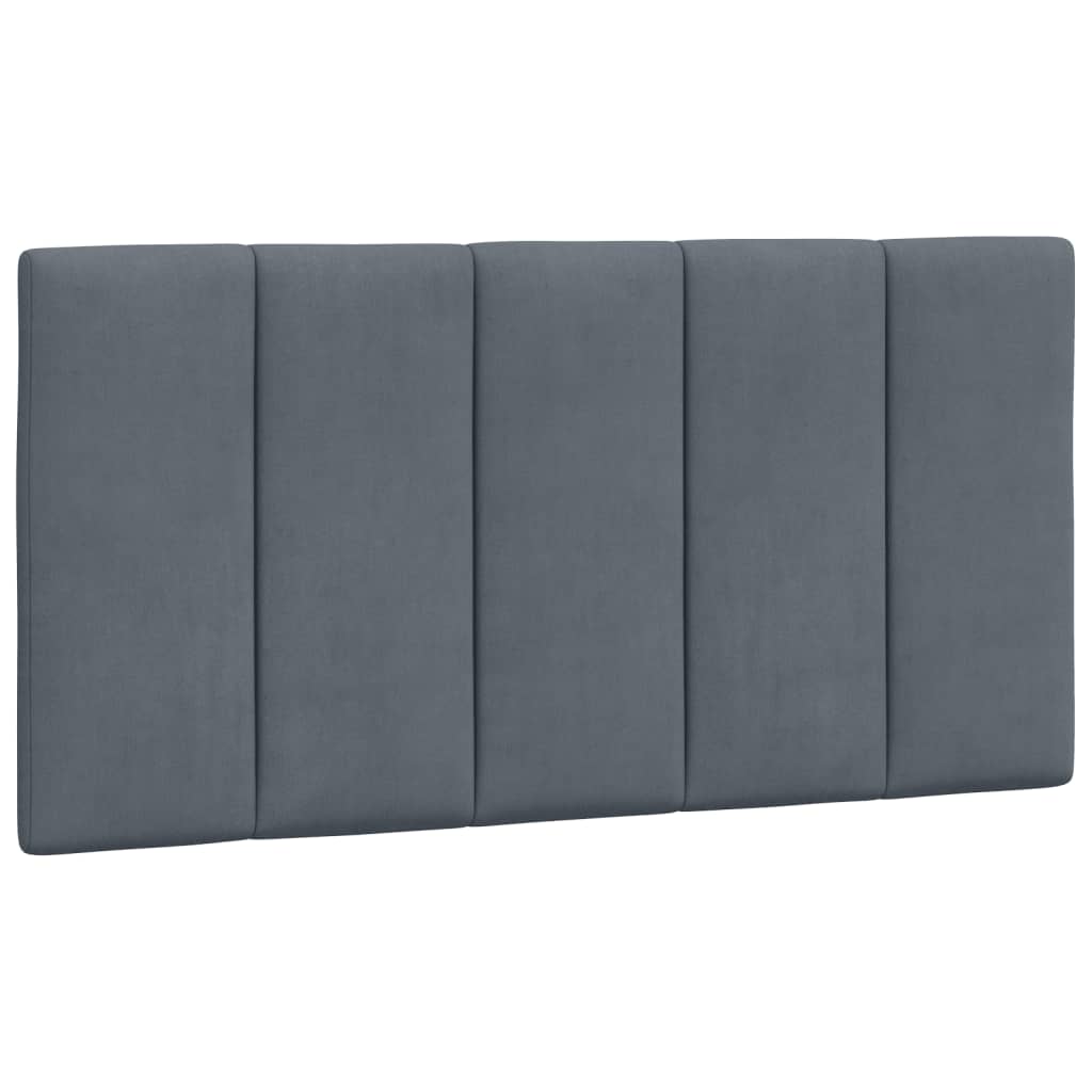 Letto con Materasso Hanko Grigio Scuro 100x200 cm in Velluto - homemem39
