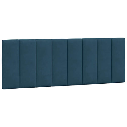 Letto con Materasso Hanko Blu 140x190 cm in Velluto | homemem39