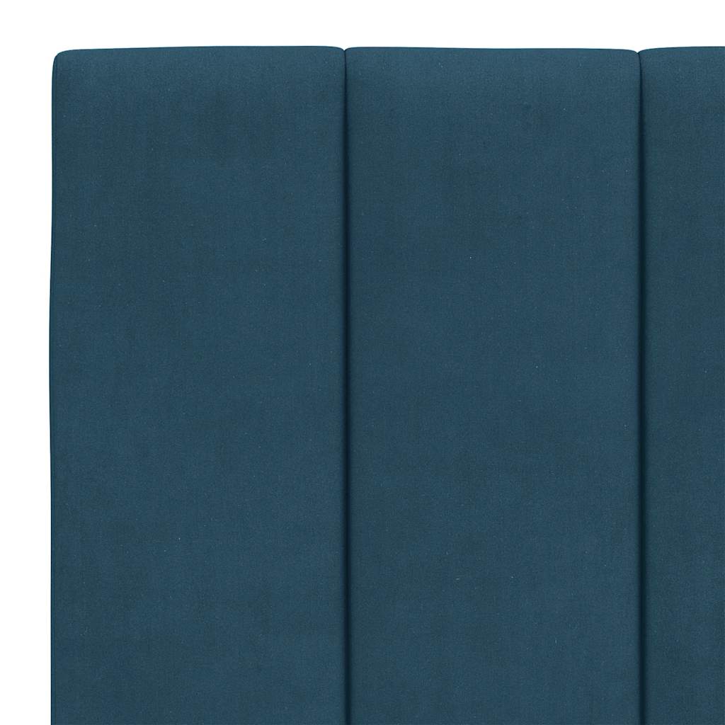 Letto con Materasso Hanko Blu 140x190 cm in Velluto | homemem39