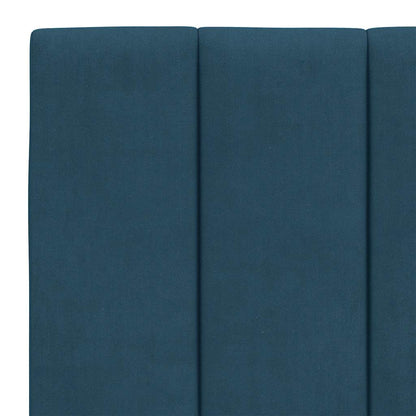 Letto con Materasso Hanko Blu 140x190 cm in Velluto | homemem39