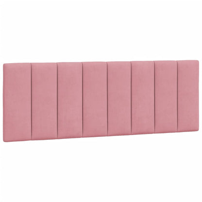 Letto con Materasso Hanko Rosa 140x190 cm in Velluto | homemem39