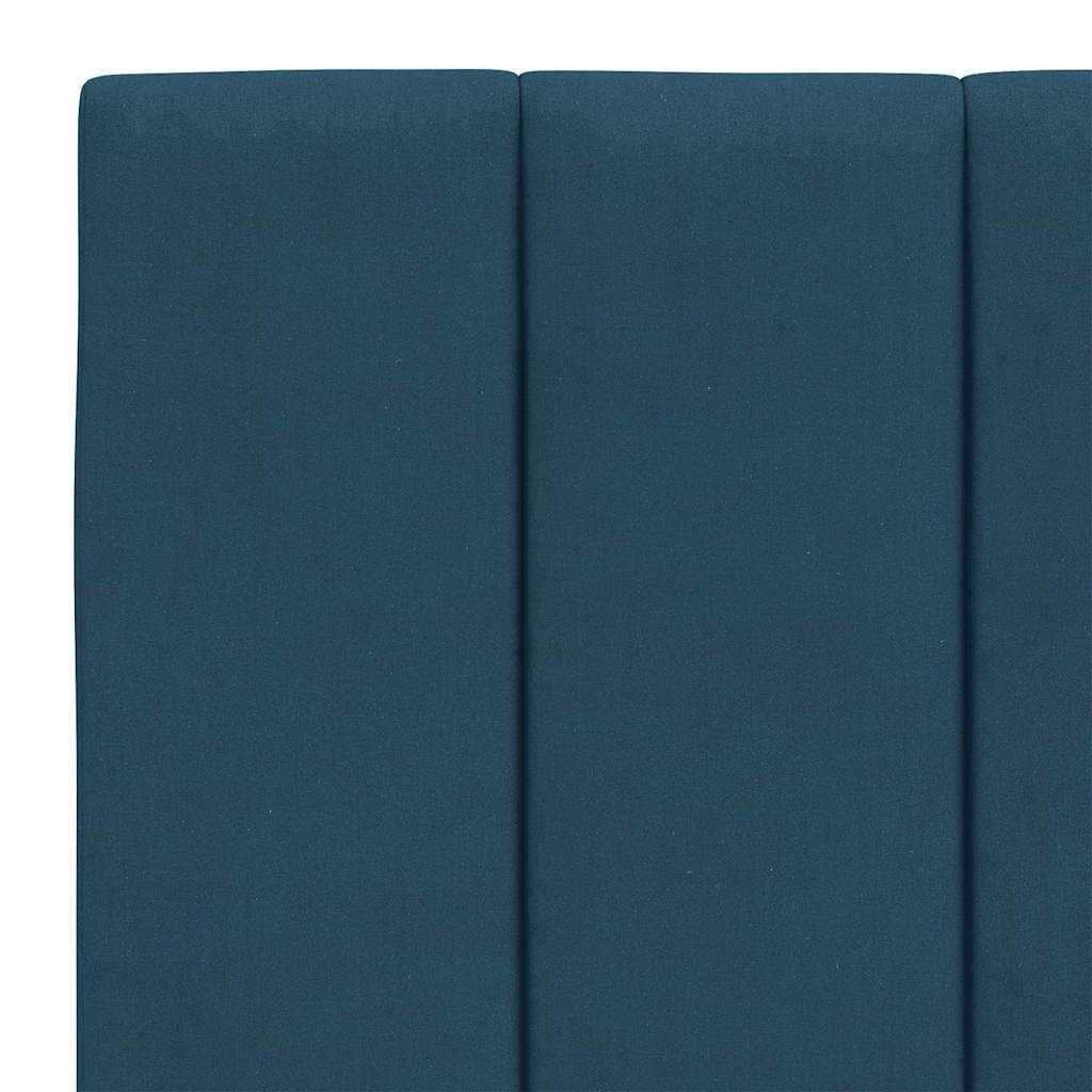 Letto con Materasso Hanko Blu 140x200 cm in Velluto | homemem39