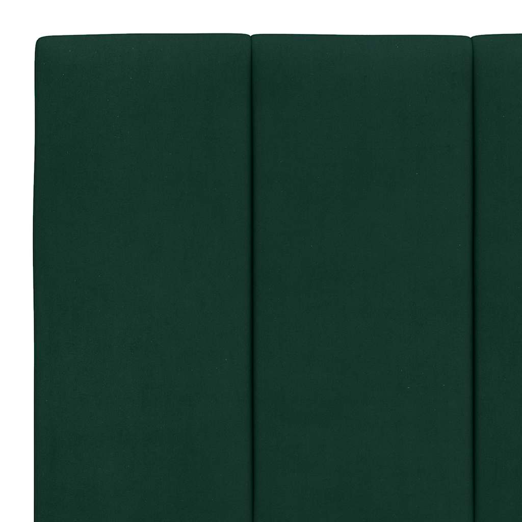 Letto con Materasso Hanko Verde Scuro 160x200 cm in Velluto | homemem39