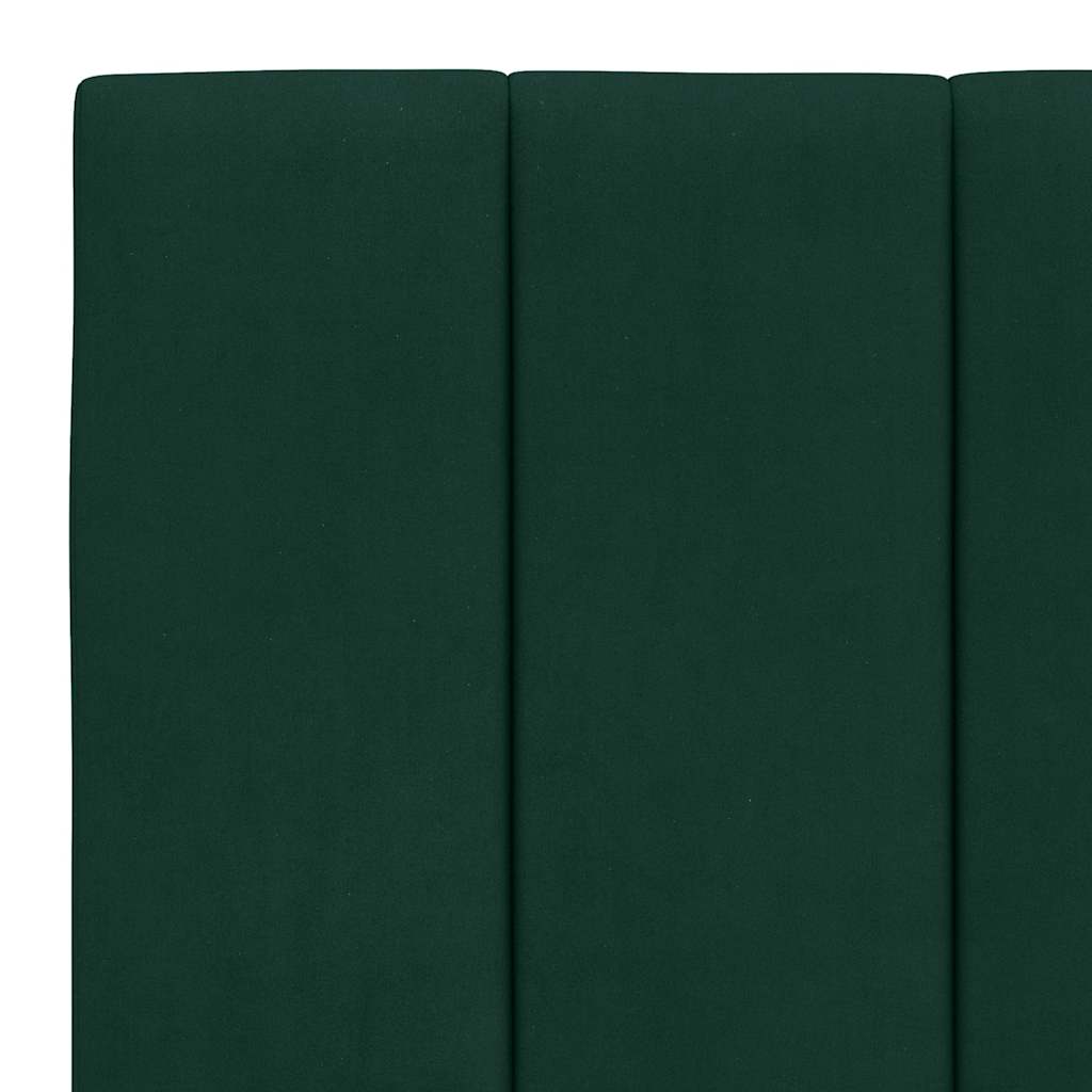 Letto con Materasso Hanko Verde Scuro 180x200 cm in Velluto | homemem39