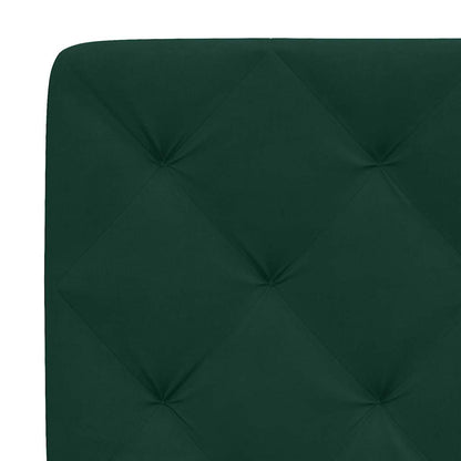 Letto con Materasso Verde Scuro 90x200 cm in Velluto