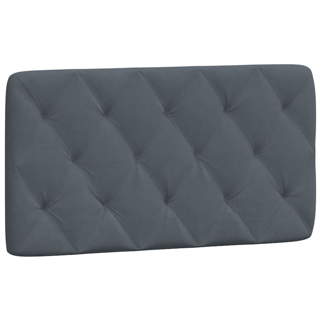 Letto con Materasso Grigio Scuro 100x200 cm in Velluto - homemem39