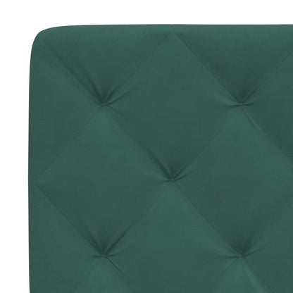 Letto con Materasso Verde Scuro 100x200 cm in Velluto - homemem39