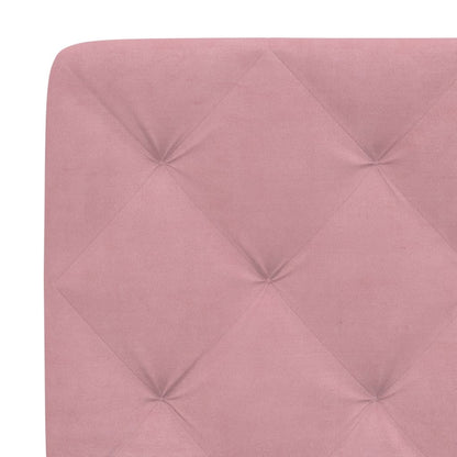 Letto con Materasso Rosa 120x200 cm in Velluto