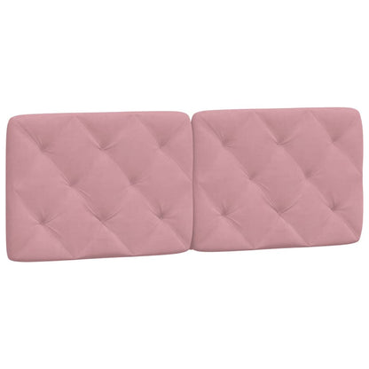 Letto con Materasso Rosa 140x190 cm in Velluto - homemem39