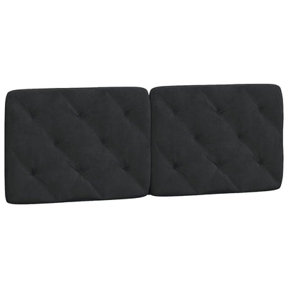 Letto con Materasso Nero 140x200 cm in Velluto - homemem39
