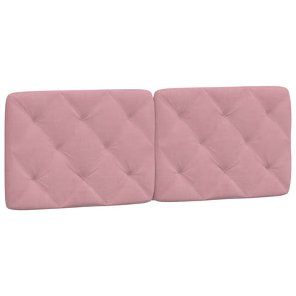 Letto con Materasso Rosa 140x200 cm in Velluto - homemem39